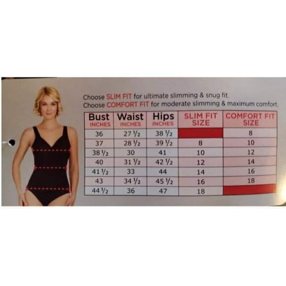 NWT MIRACLESUIT TANKINI SWIMSUIT TOP Look Feel Slimmer Womens Size 10 - Picture 8 of 11